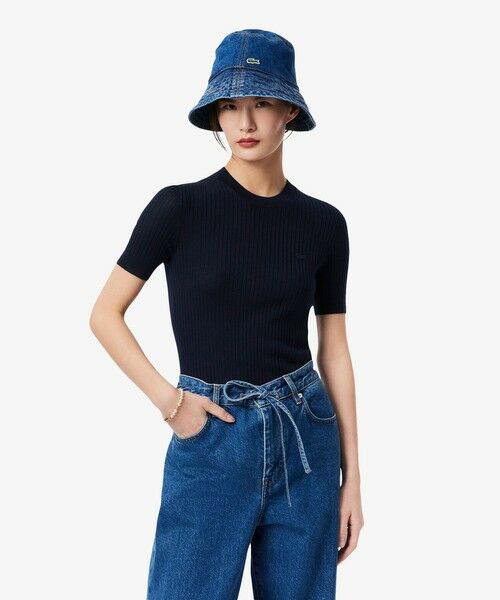 LACOSTE / ラコステ ニット・セーター | 3Dニッティングショートスリーブメリノウールセーター | 詳細1