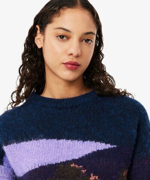 LACOSTE / ラコステ ニット・セーター | ランドスケープジャカードアルパカブレンドニットセーター | 詳細1
