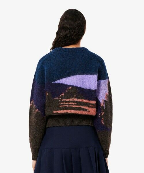 LACOSTE / ラコステ ニット・セーター | ランドスケープジャカードアルパカブレンドニットセーター | 詳細2