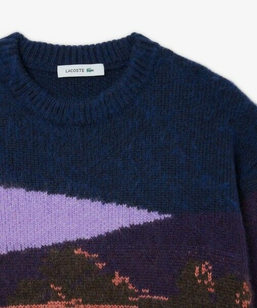 LACOSTE / ラコステ ニット・セーター | ランドスケープジャカードアルパカブレンドニットセーター | 詳細5