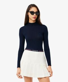 LACOSTE / ラコステ ニット・セーター | 3Dニッティングハイネック メリノウール ハイゲージニットセーター