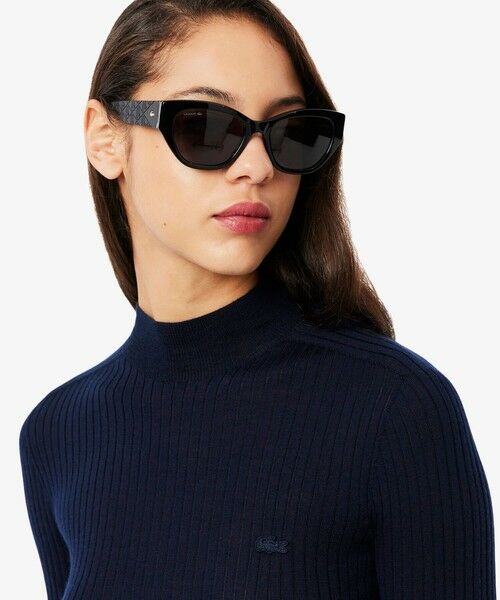 LACOSTE / ラコステ ニット・セーター | 3Dニッティングハイネック メリノウール ハイゲージニットセーター | 詳細1