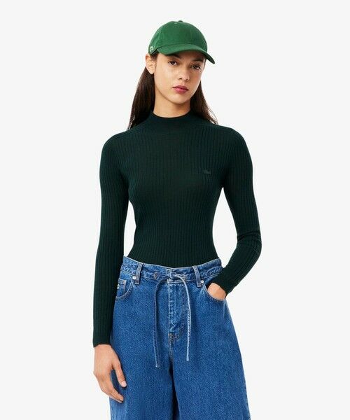 LACOSTE / ラコステ ニット・セーター | 3Dニッティングハイネック メリノウール ハイゲージニットセーター | 詳細6
