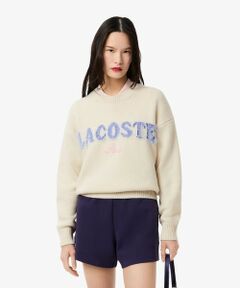 LACOSTE / ラコステ ニット・セーター | シャギータッチロゴジャカードウールセーター