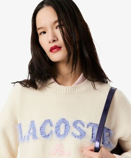LACOSTE / ラコステ ニット・セーター | シャギータッチロゴジャカードウールセーター | 詳細1
