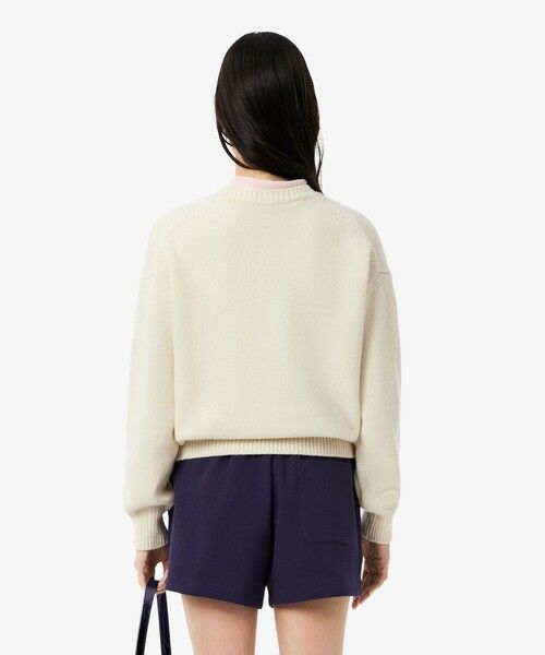 LACOSTE / ラコステ ニット・セーター | シャギータッチロゴジャカードウールセーター | 詳細2