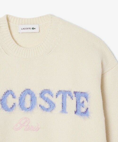 LACOSTE / ラコステ ニット・セーター | シャギータッチロゴジャカードウールセーター | 詳細4