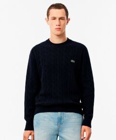 LACOSTE / ラコステ ニット・セーター | ミドルゲージ ウールケーブルニット