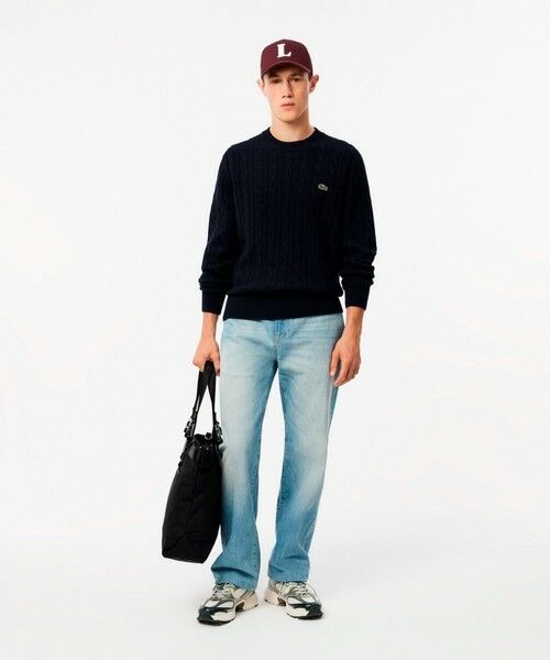 LACOSTE / ラコステ ニット・セーター | ミドルゲージ ウールケーブルニット | 詳細5