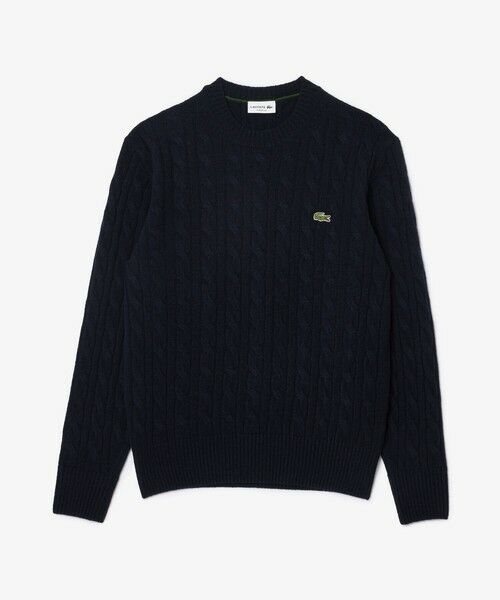 LACOSTE / ラコステ ニット・セーター | ミドルゲージ ウールケーブルニット | 詳細1