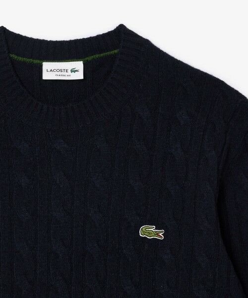 LACOSTE / ラコステ ニット・セーター | ミドルゲージ ウールケーブルニット | 詳細2