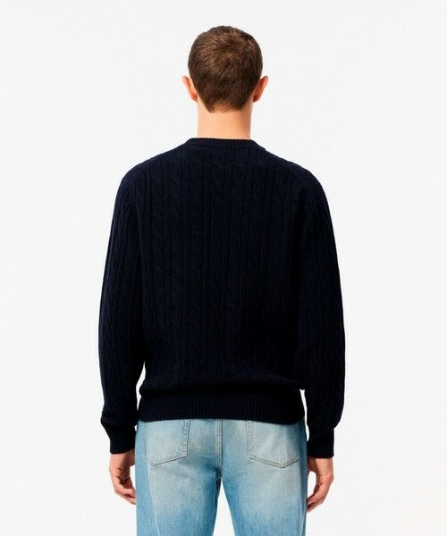 LACOSTE / ラコステ ニット・セーター | ミドルゲージ ウールケーブルニット | 詳細3