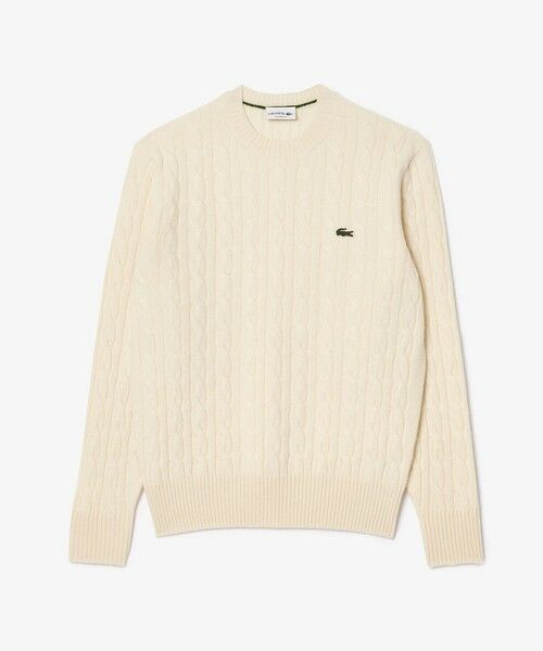 LACOSTE / ラコステ ニット・セーター | ミドルゲージ ウールケーブルニット | 詳細6
