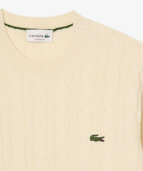 LACOSTE / ラコステ ニット・セーター | ミドルゲージ ウールケーブルニット | 詳細10