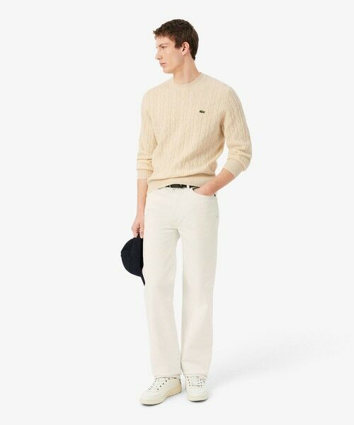 LACOSTE / ラコステ ニット・セーター | ミドルゲージ ウールケーブルニット | 詳細12