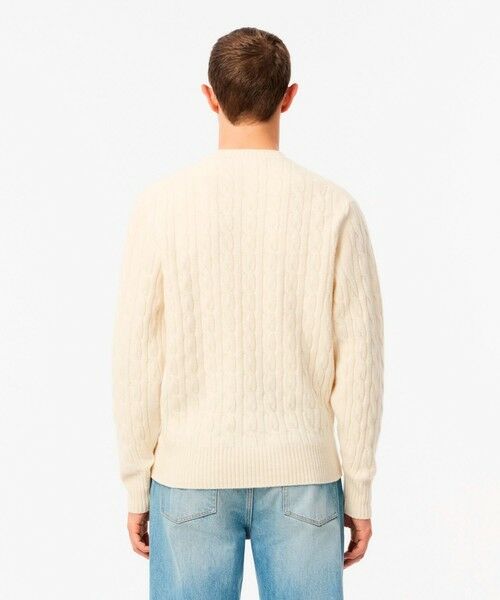 LACOSTE / ラコステ ニット・セーター | ミドルゲージ ウールケーブルニット | 詳細8