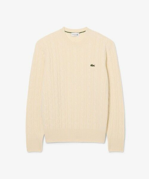 LACOSTE / ラコステ ニット・セーター | ミドルゲージ ウールケーブルニット | 詳細9