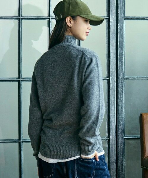 LACOSTE / ラコステ ニット・セーター | ハイネックハーフジップ ウールニットセーター | 詳細5