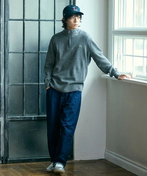 LACOSTE / ラコステ ニット・セーター | ハイネックハーフジップ ウールニットセーター | 詳細7