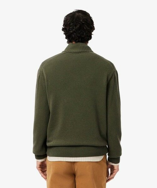 LACOSTE / ラコステ ニット・セーター | ハイネックハーフジップ ウールニットセーター | 詳細12