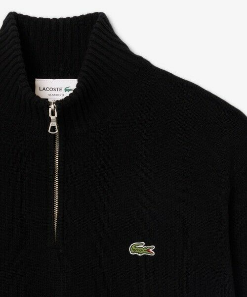 LACOSTE / ラコステ ニット・セーター | ハイネックハーフジップ ウールニットセーター | 詳細17