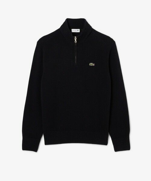 LACOSTE / ラコステ ニット・セーター | ハイネックハーフジップ ウールニットセーター | 詳細18