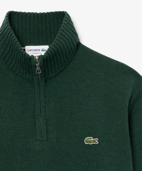 LACOSTE / ラコステ ニット・セーター | ハイネックハーフジップ ウールニットセーター | 詳細19