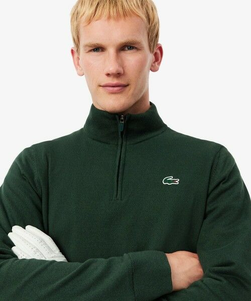 LACOSTE / ラコステ ニット・セーター | ウールブレンドハーフジップゴルフセーター | 詳細6