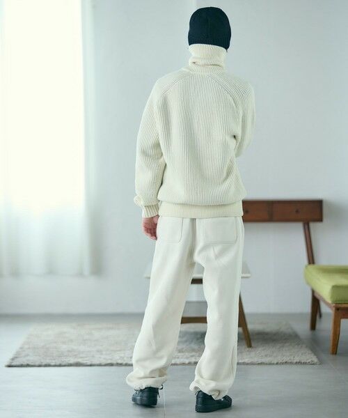 LACOSTE / ラコステ ニット・セーター | ミドルゲージハイネックジップウールセーター / ドライバーズニット | 詳細16