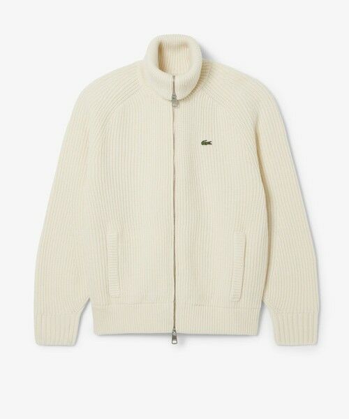 LACOSTE / ラコステ ニット・セーター | ミドルゲージハイネックジップウールセーター / ドライバーズニット | 詳細17