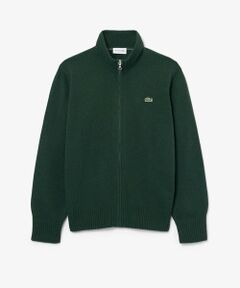 LACOSTE / ラコステ ニット・セーター | ハイネックフルジップ ウールニットセーター / ドライバーズニット