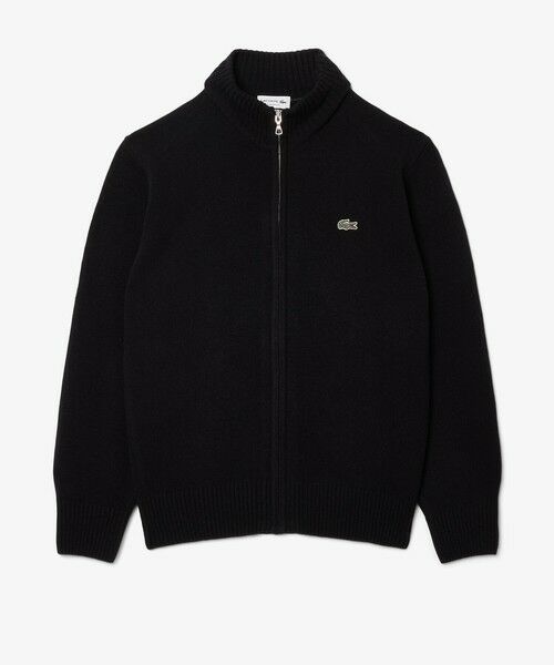 LACOSTE / ラコステ ニット・セーター | ハイネックフルジップ ウールニットセーター / ドライバーズニット | 詳細10