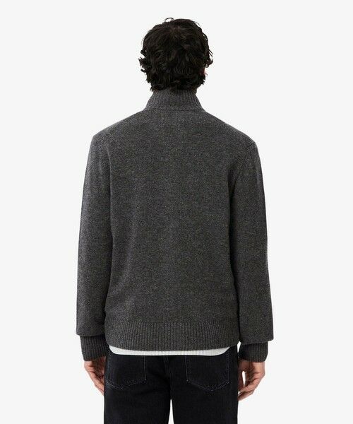 LACOSTE / ラコステ ニット・セーター | ハイネックフルジップ ウールニットセーター / ドライバーズニット | 詳細13