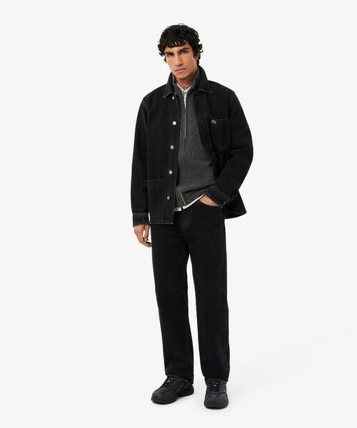 LACOSTE / ラコステ ニット・セーター | ハイネックフルジップ ウールニットセーター / ドライバーズニット | 詳細16