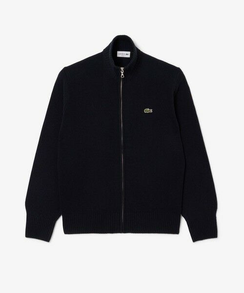 LACOSTE / ラコステ ニット・セーター | ハイネックフルジップ ウールニットセーター / ドライバーズニット | 詳細18
