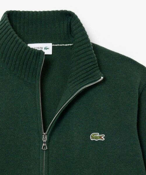 LACOSTE / ラコステ ニット・セーター | ハイネックフルジップ ウールニットセーター / ドライバーズニット | 詳細19