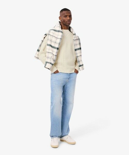 LACOSTE / ラコステ ニット・セーター | ミックスニッティング ウールニットセーター | 詳細5