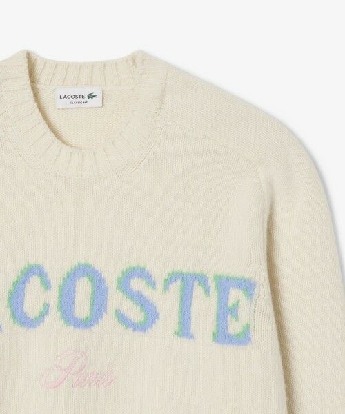 LACOSTE / ラコステ ニット・セーター | ブランドネームロゴシャギーニッティングセーター | 詳細4
