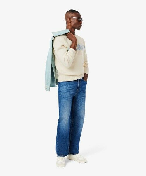 LACOSTE / ラコステ ニット・セーター | ブランドネームロゴシャギーニッティングセーター | 詳細6