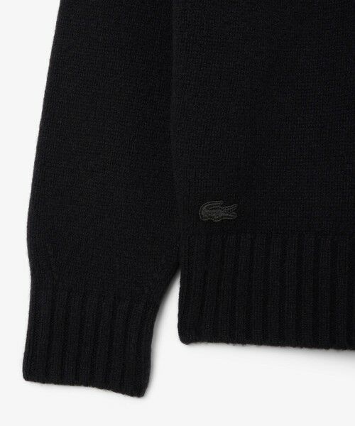LACOSTE / ラコステ ニット・セーター | ブランドネームロゴシャギーニッティングセーター | 詳細12