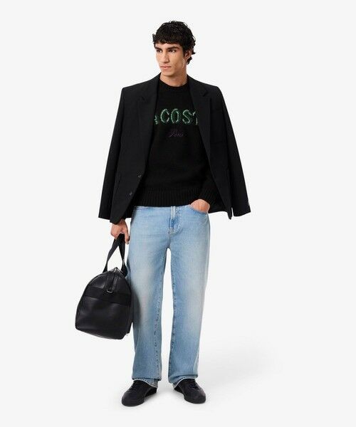 LACOSTE / ラコステ ニット・セーター | ブランドネームロゴシャギーニッティングセーター | 詳細13