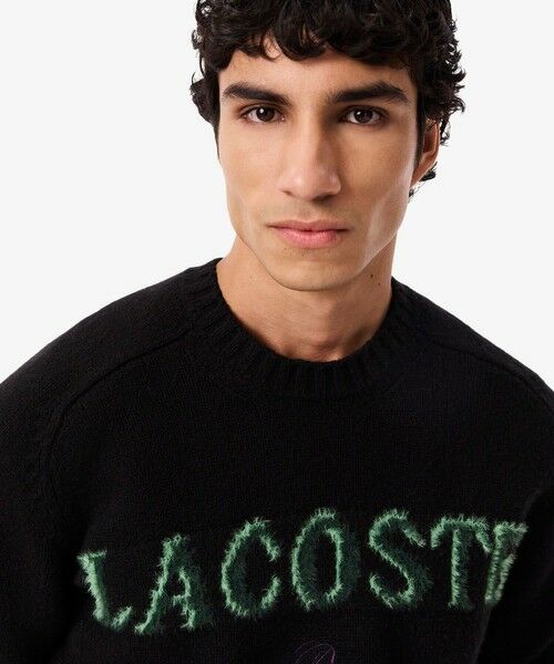 LACOSTE / ラコステ ニット・セーター | ブランドネームロゴシャギーニッティングセーター | 詳細7