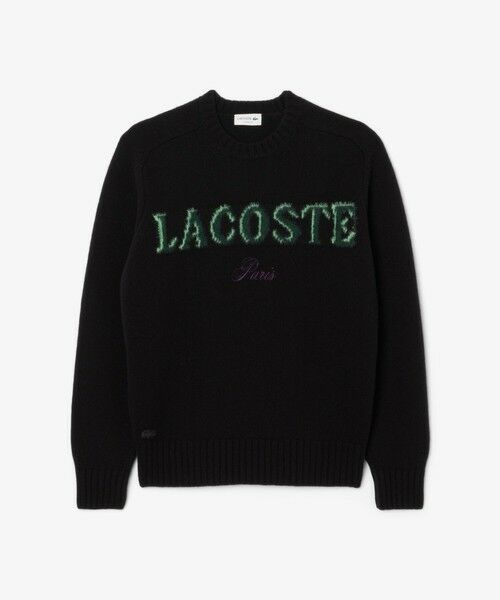 LACOSTE / ラコステ ニット・セーター | ブランドネームロゴシャギーニッティングセーター | 詳細9