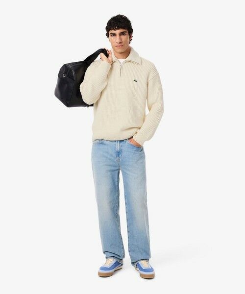 LACOSTE / ラコステ ニット・セーター | ローゲージハーフジップニットセーター | 詳細5