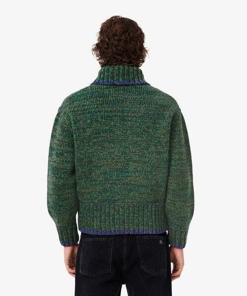 LACOSTE / ラコステ ニット・セーター | ミックスカラーローゲージニットジップセーター | 詳細2