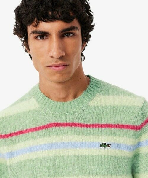 LACOSTE / ラコステ ニット・セーター | アルパカブレンドボーダーニットセーター | 詳細3