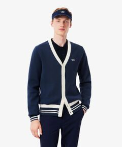 LACOSTE / ラコステ カーディガン・ボレロ | ウールブレンドジャージニットカーディガン