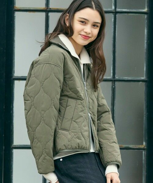 LACOSTE / ラコステ ブルゾン | THERMORE中綿 ひょうたんキルティング ハイネックジップブルゾン | 詳細1