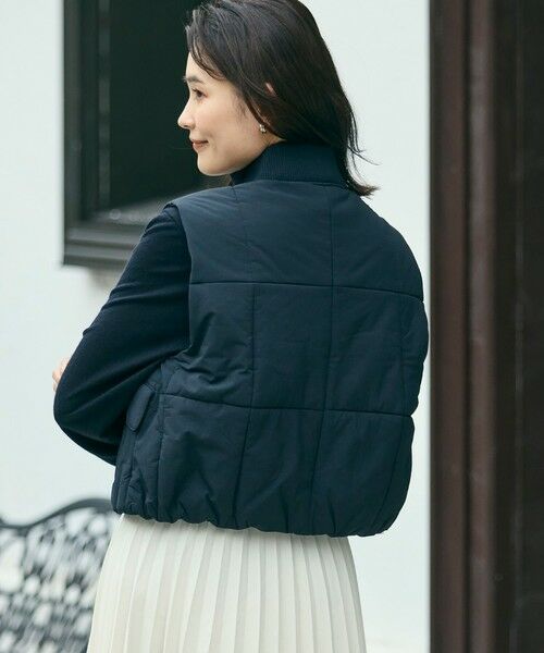 LACOSTE / ラコステ ダウンジャケット・ベスト | クロップド丈 撥水 THERMORE中綿 ジップアップベスト | 詳細4