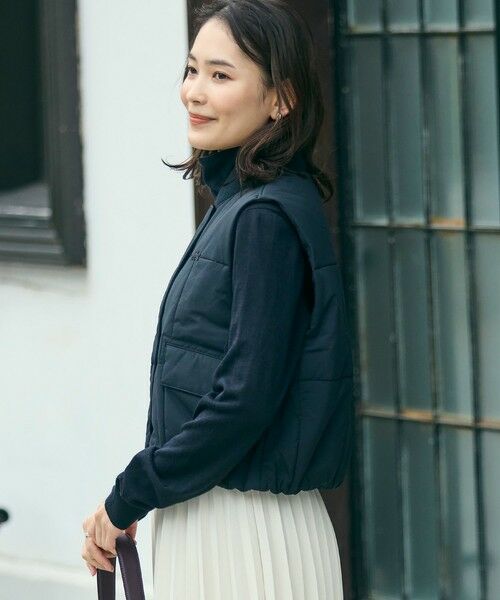 LACOSTE / ラコステ ダウンジャケット・ベスト | クロップド丈 撥水 THERMORE中綿 ジップアップベスト | 詳細3